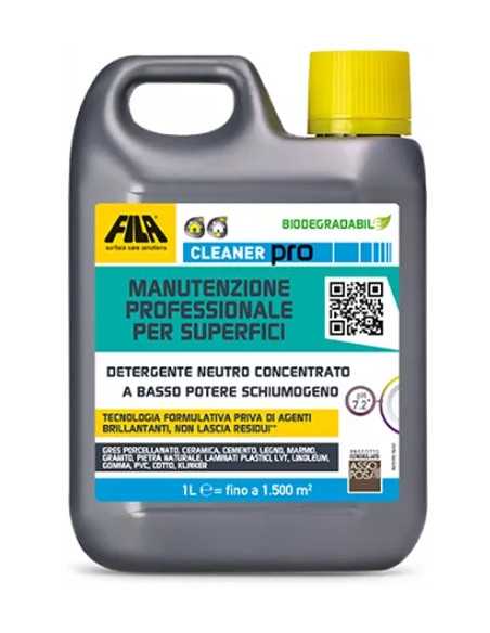 DETERGENTE PAVIMENTI CLEANER PRO 1LT CONCENTRATO - FILA | Utensili Store