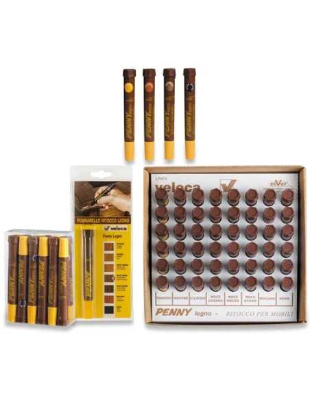RITOCCO PENNARELLO X LEGNO NOCE SCURO - VELECA | Utensili Store