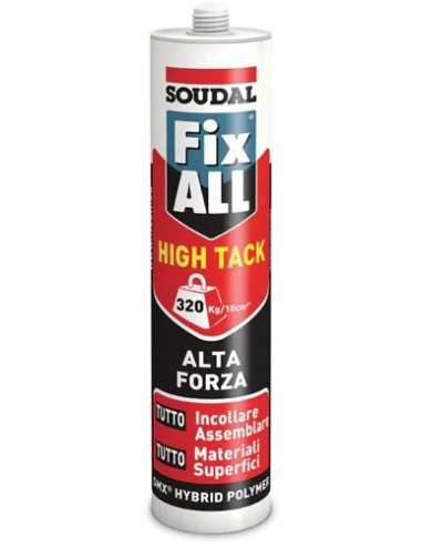 SIGILLANTE ADESIVO SOUDAL FIX ALL HIGH TACK BIANCO - Senza Marca | Utensili Store