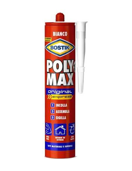 ADESIVO DI MONTAGGIO POLYMAX EXPRESS BIANCO - BOSTIK | Utensili Store
