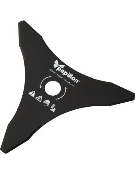 DISCO DECESPUGLIATORE ACCIAIO 3 DENTI - PAPILLON | Utensili Store
