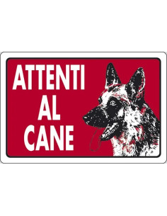 SEGNALETICA D'INFORMAZIONE ATTENTI AL CANE - STAMPLAST