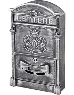CASSETTA POSTALE MAURER "ROYAL" GRIGIO ANTICHIZZATO ALLUMINIO - MAURER