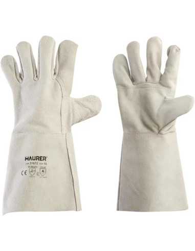 GUANTI LAVORO CROSTA CON MANICHETTA - MAURER | Utensili Store