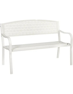 PANCHINA ACCIAIO 'DOTHAN' COLORE BIANCO PAPILLON - PAPILLON