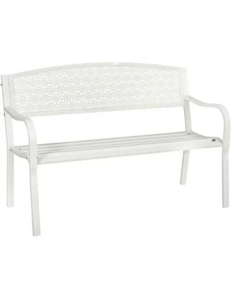 PANCHINA ACCIAIO 'DOTHAN' COLORE BIANCO PAPILLON - PAPILLON | Utensili Store