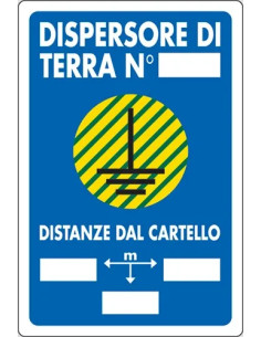 SEGNALETICA SICUREZZA "DISPERSIONE TERRA" - STAMPLAST