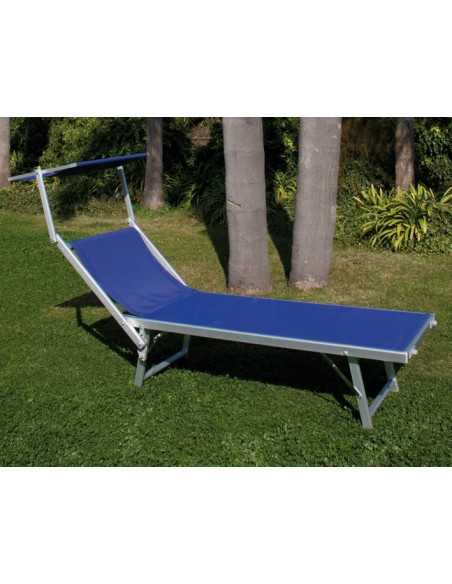 LETTINO SPIAGGIA ALLUMINIO PESANTE BLU PAPILLON PARASOLE - PAPILLON | Utensili Store