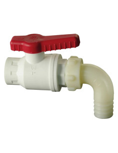 RUBINETTO A SFERA CON PORTAGOMMA CURVO - BUCCHI