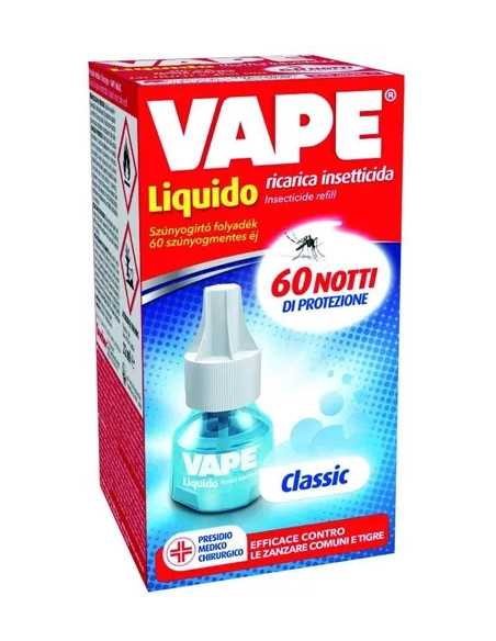 RICARICA LIQUIDA VAPE 60 NOTTI PROFUMATA X INSETTICIDA ANTIZANZARE - VAPE | Utensili Store