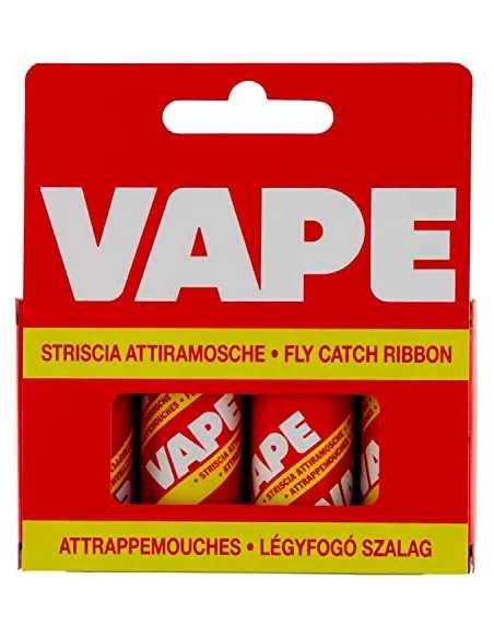INSETTICIDA ADESIVO MOSCHE A STRISCIE VAPE CF.4PZ - VAPE | Utensili Store