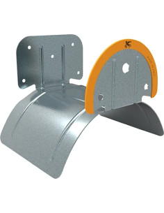 AVVOLGITUBO ACCIAIO ZINCATO A MURO  - Senza Marca