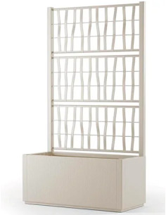 FIORIERA CON SPALLIERA ETICA BIANCO GESSO - STEFANPLAST