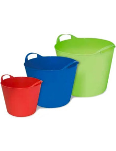 SECCHIO POLIPROPILENE FLESSIBILE LT.25 COLORATO  - Senza Marca