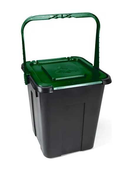 PATTUMIERA PER DIFFERENZIATA CUBE 20LT VERDE - DUPLAST | Utensili Store