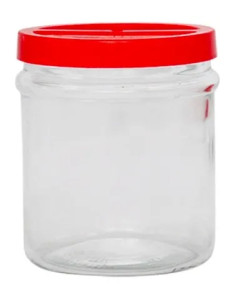 VASO IN VETRO ORTES KG 1 TAPPO PLASTICA  - Senza Marca