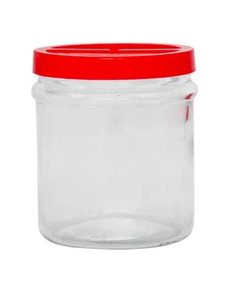 VASO IN VETRO ORTES KG 1 TAPPO PLASTICA - Senza Marca | Utensili Store
