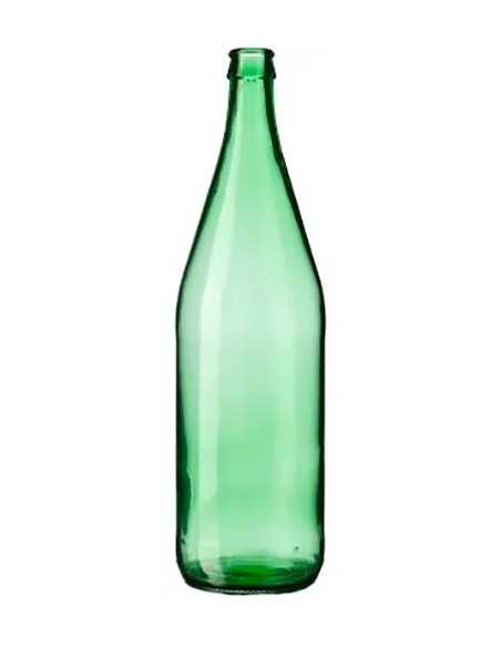 BOTTIGLIA IN VETRO PER ACQUA LT 1 VERDE - Senza Marca | Utensili Store