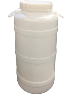 FUSTINO PER OLIVE/OLIO LT 50 BOCCA LARGA IN PLASTICA - Senza Marca