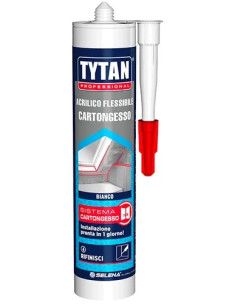 SILICONE ACRILICO FLESSIBILE BIANCO PER CARTONGESSO - Senza Marca