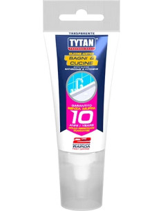 SILICONE ACETICO ANTIMUFFA BIANCO BAGNI & CUCINE - Senza Marca