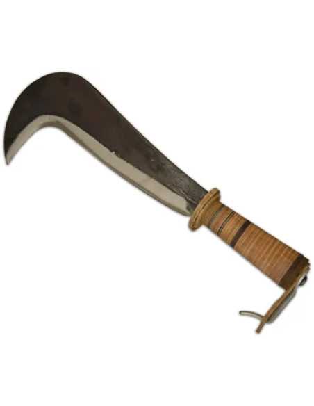 RONCOLA FORGIATA MANICO CUOIO TIPO BERGAMO - Senza Marca | Utensili Store