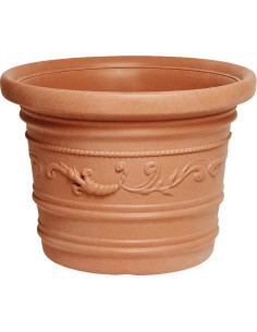VASO TONDO FESTONATO "TERRACOTTA"  - Senza Marca