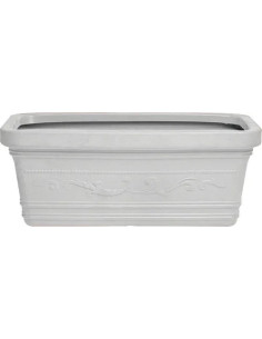 VASO RETTANGOLARE MAXI FESTONATO BIANCO  - Senza Marca