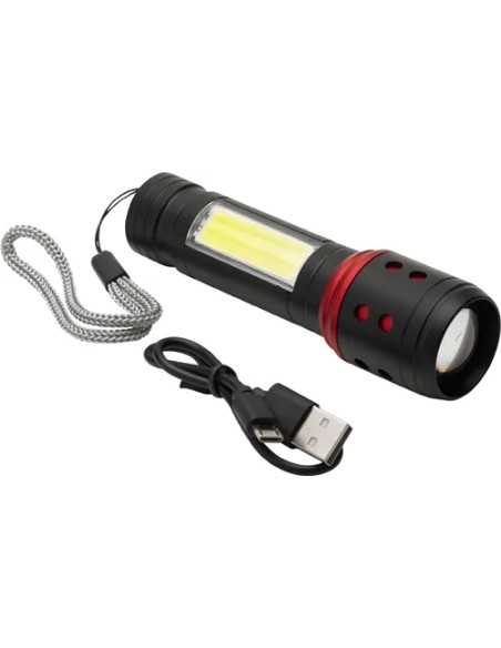 TORCIA LED IN ALLUMINIO MAURER BATTERIA RICARICABILE USB-CF - MAURER | Utensili Store