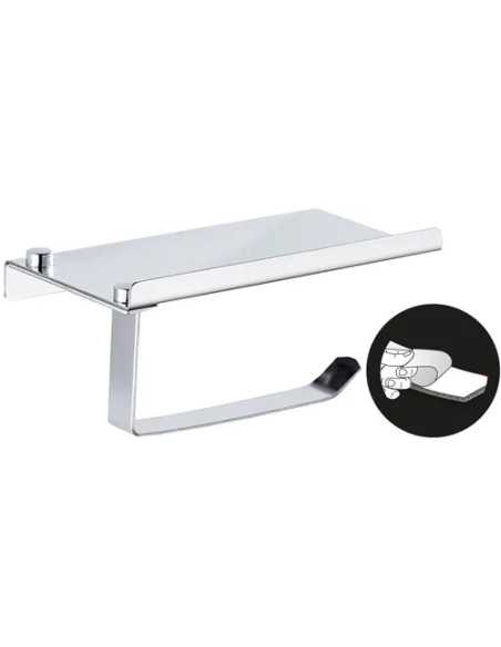 PORTA ROTOLO CROMATO AUTOADESIVO - MAURER | Utensili Store