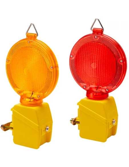 LAMPADA STRADALE SIGNALITE MAURER L. ARANCIO C/LED BATT. - MAURER | Utensili Store