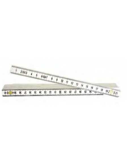 DOPPIOMETRO VETRORESINA BIANCO - Senza Marca | Utensili Store
