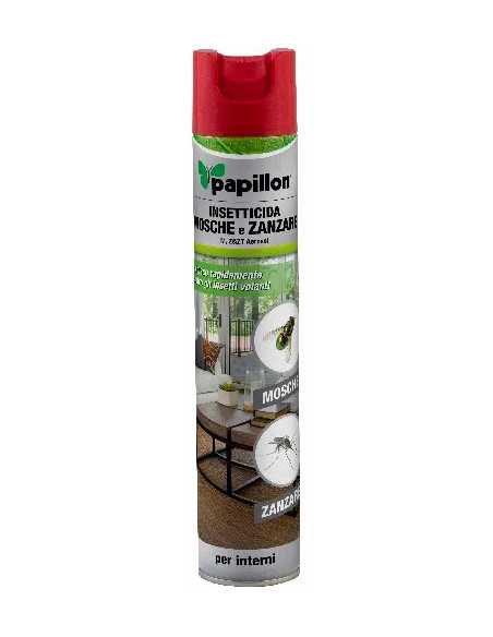 INSETTICIDA SPRAY MOSCHE-ZANZARE - PAPILLON | Utensili Store