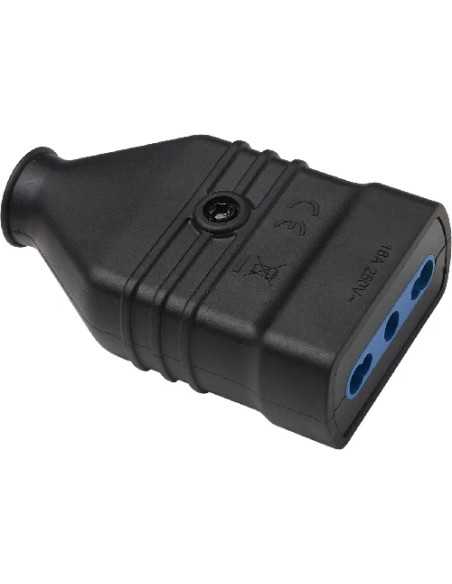 PRESA ANTISCHIACCIAMENTO 2P+T BIPASSO NERO MAURER - MAURER | Utensili Store