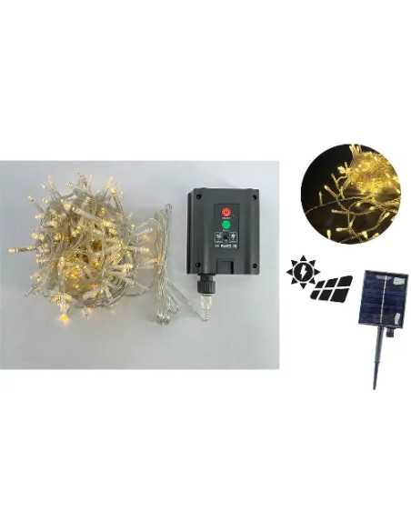 NATALE - LUCI 200 LED BATTERIA SOLARE - MAURER | Utensili Store