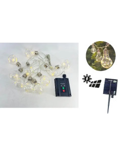 NATALE - 10 LAMPADINE MICROLED BATTER SOLARE - MAURER