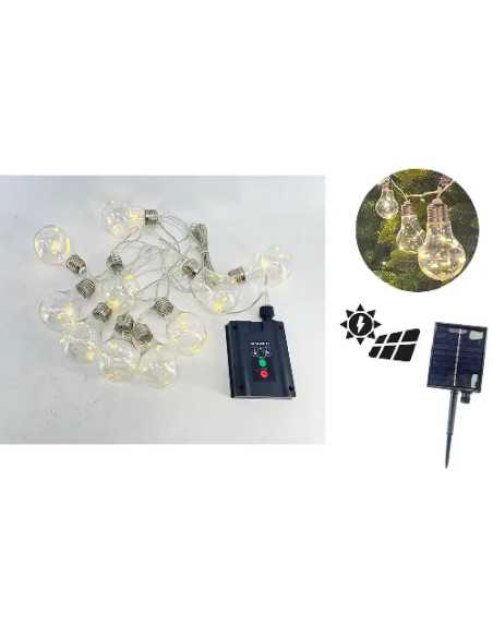NATALE - 10 LAMPADINE MICROLED BATTER SOLARE - MAURER | Utensili Store