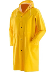 IMPERMEABILE LAVORO PVC PESANTE GIACCA GIALLO L - MAURER