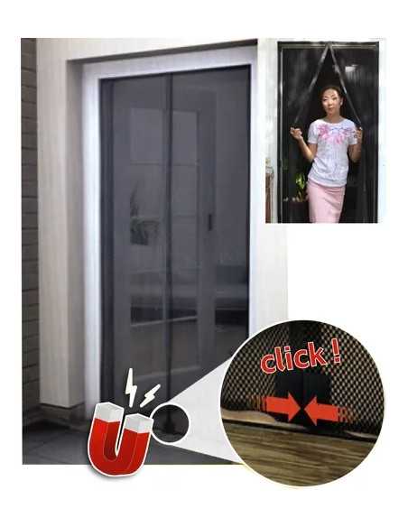 ZANZARIERA BIANCA C/VELCRO X PORTE A STRISCE MAGNETICHE MAURER - MAURER | Utensili Store