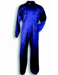 TUTA LAVORO CON CERNIERA BLU - Senza Marca