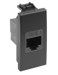 PRESA LAN CAVO DATI RJ 45 CAT 5E NERO MAURER - 10