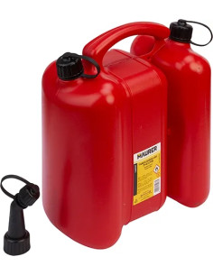 TANICA CARBURANTE PLASTICA ROSSA DOPPIO USO - MAURER