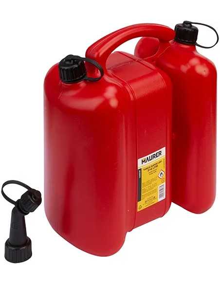 TANICA CARBURANTE PLASTICA ROSSA DOPPIO USO - MAURER | Utensili Store