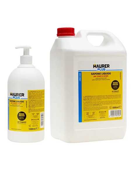 Lavamani Cremoso Perlato con Dosatore Maurer Plus - MAURER-PLUS | Utensili Store