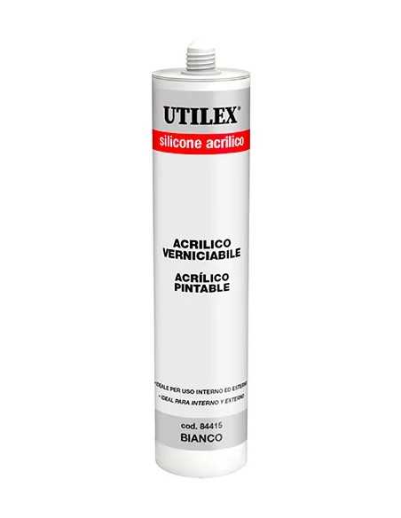 SILICONE ACRILICO UTILEX 310GR BIANCO - UTILEX | Utensili Store