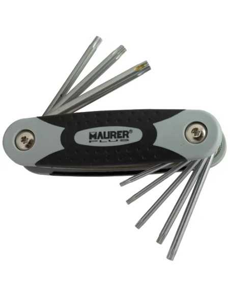 CHIAVI TORX IN SERIE MAURER PLUS 8PZ PIEGHEVOLI - MAURER-PLUS | Utensili Store