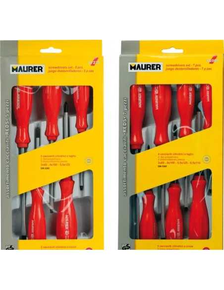 CACCIAVITI MAURER SERIE 7PZ REDS PROFESSIONAL - MAURER | Utensili Store