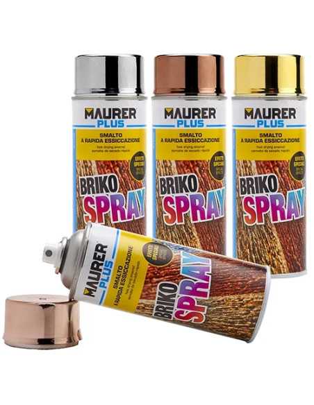 BRIKO SPRAY MAURER PLUS 400ML ARGENTO RAL952 - MAURER-PLUS | Utensili Store