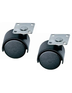 RUOTE CON PIASTRA DOPPIE 40 MAURER - CF. IN BLISTER - MAURER