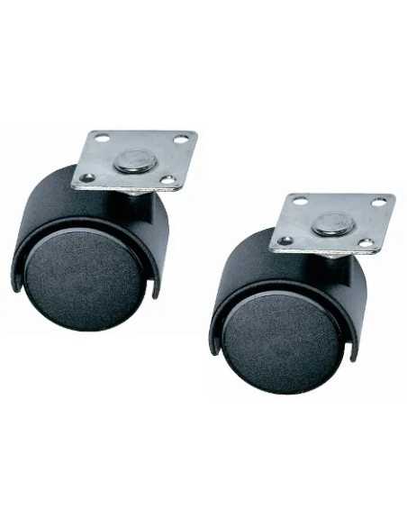 RUOTE CON PIASTRA DOPPIE 40 MAURER - CF. IN BLISTER - MAURER | Utensili Store
